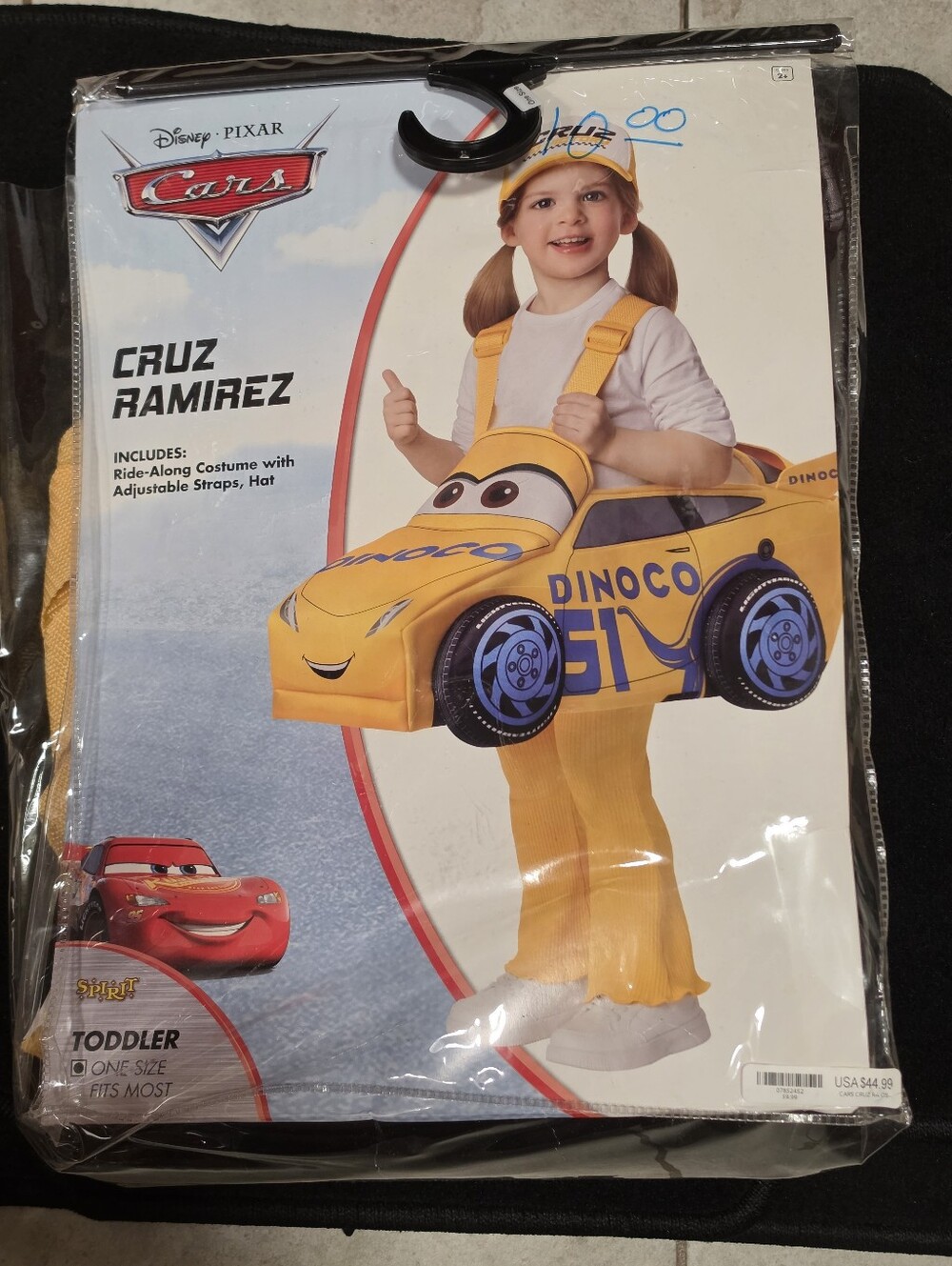 New Spirit Disney Pixar Cars Cruz Ramirez Toddler Costume One Size